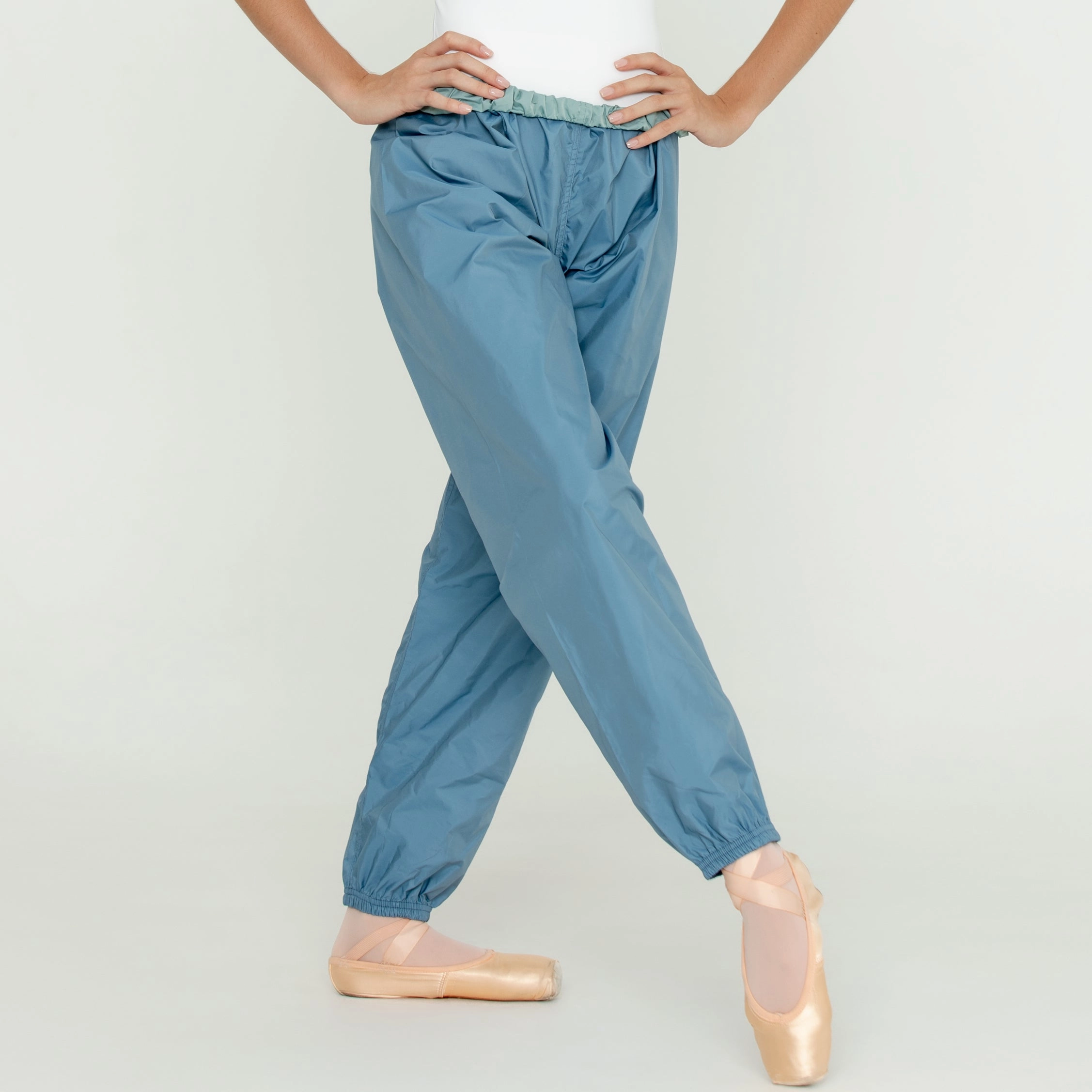 PANTS SLATE BLUE/MIST Fashionable Look Loose Fit