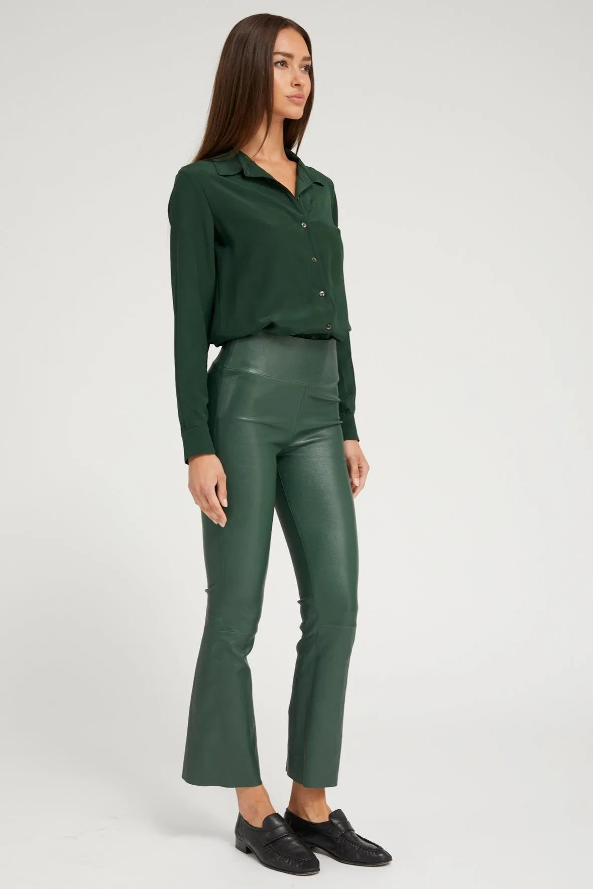 Quick Dry Fabric Lightweight Layering Option Ivy Silk Fitted Button Down