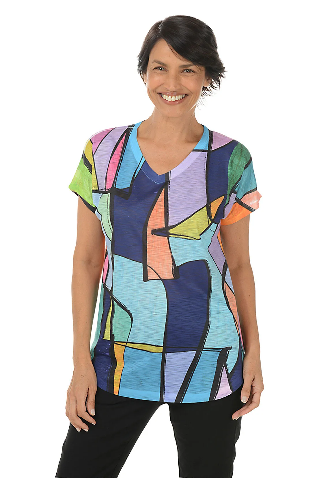 Vita Short Sleeve Slub Knit Top EcoDyeProcess