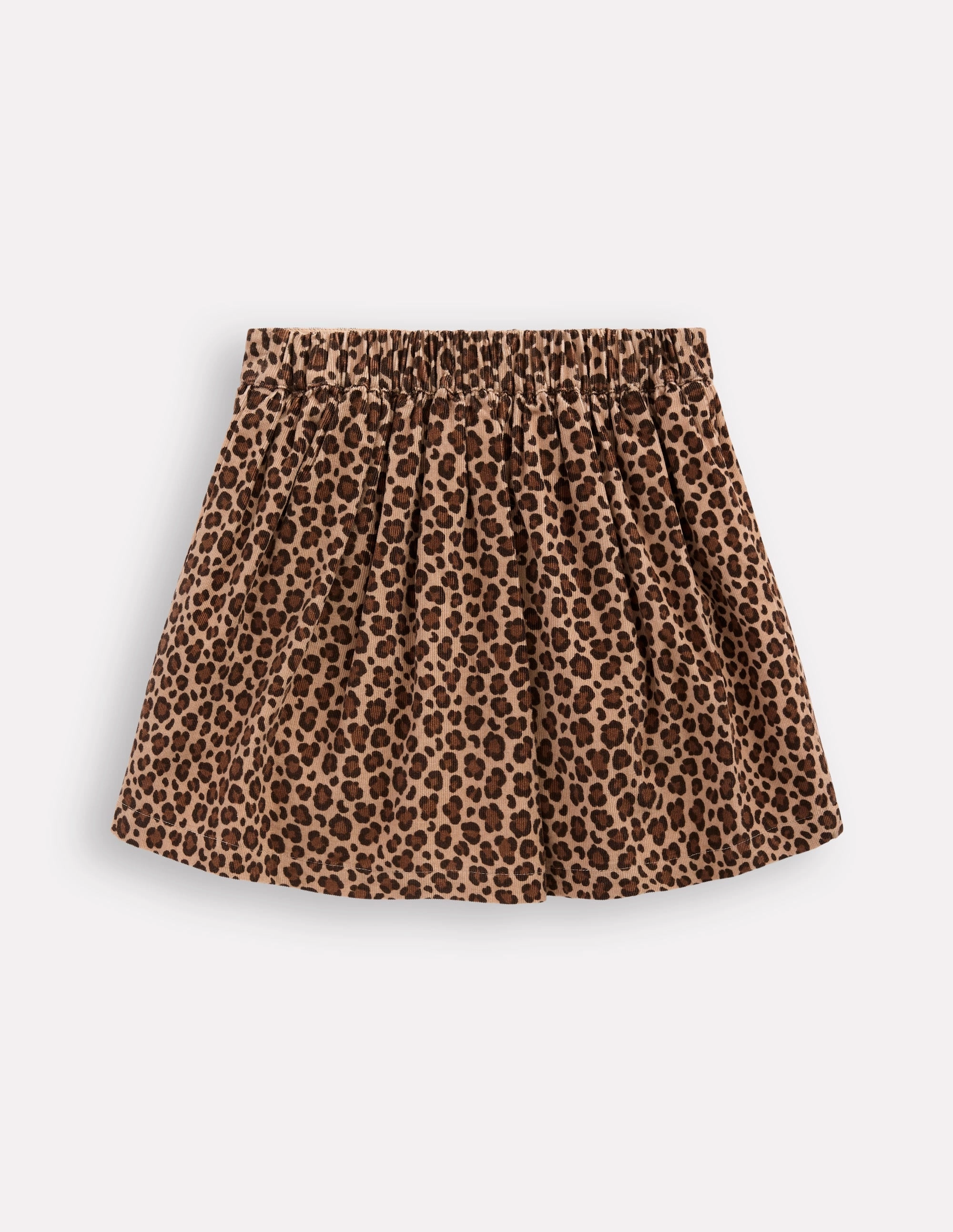 Vibe Ready Tie Dye Style Button-through Mini Skirt-Leopard Print