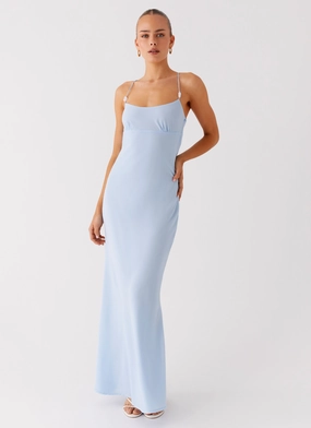 Cabello Maxi Dress - Pale Blue