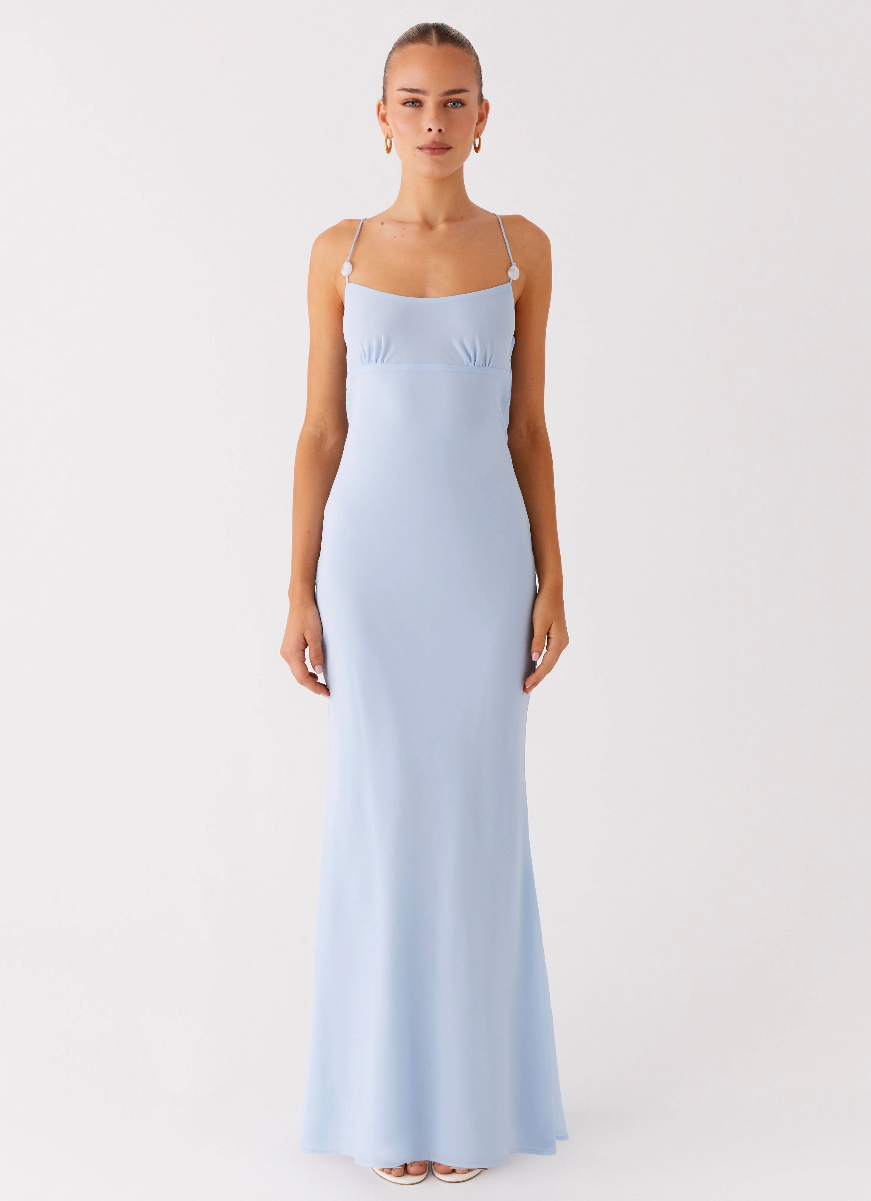 Cabello Maxi Dress - Pale Blue