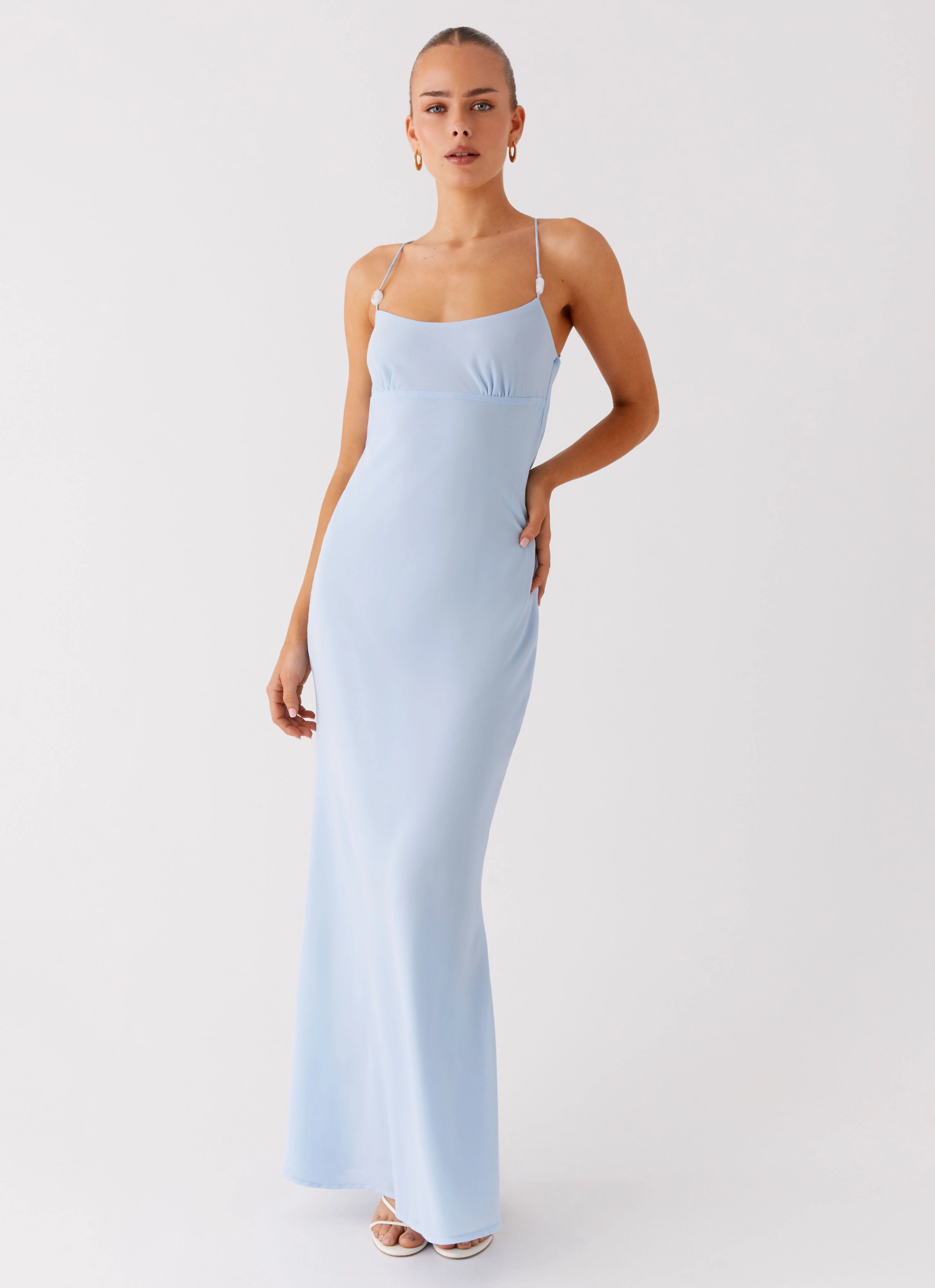Cabello Maxi Dress - Pale Blue