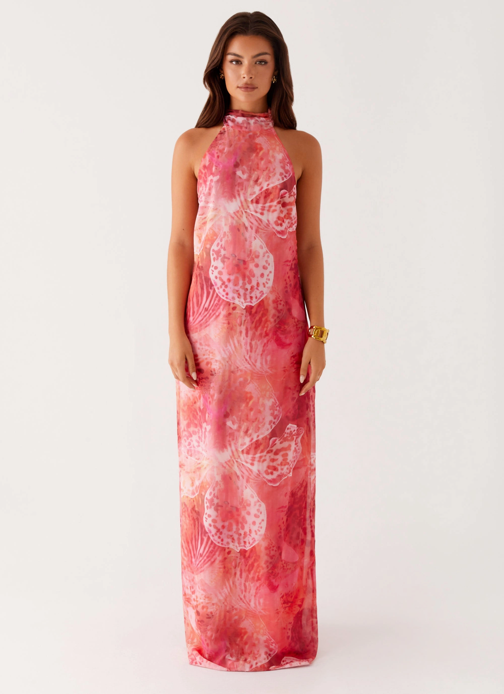 California Maxi Dress - Flamingo Fling
