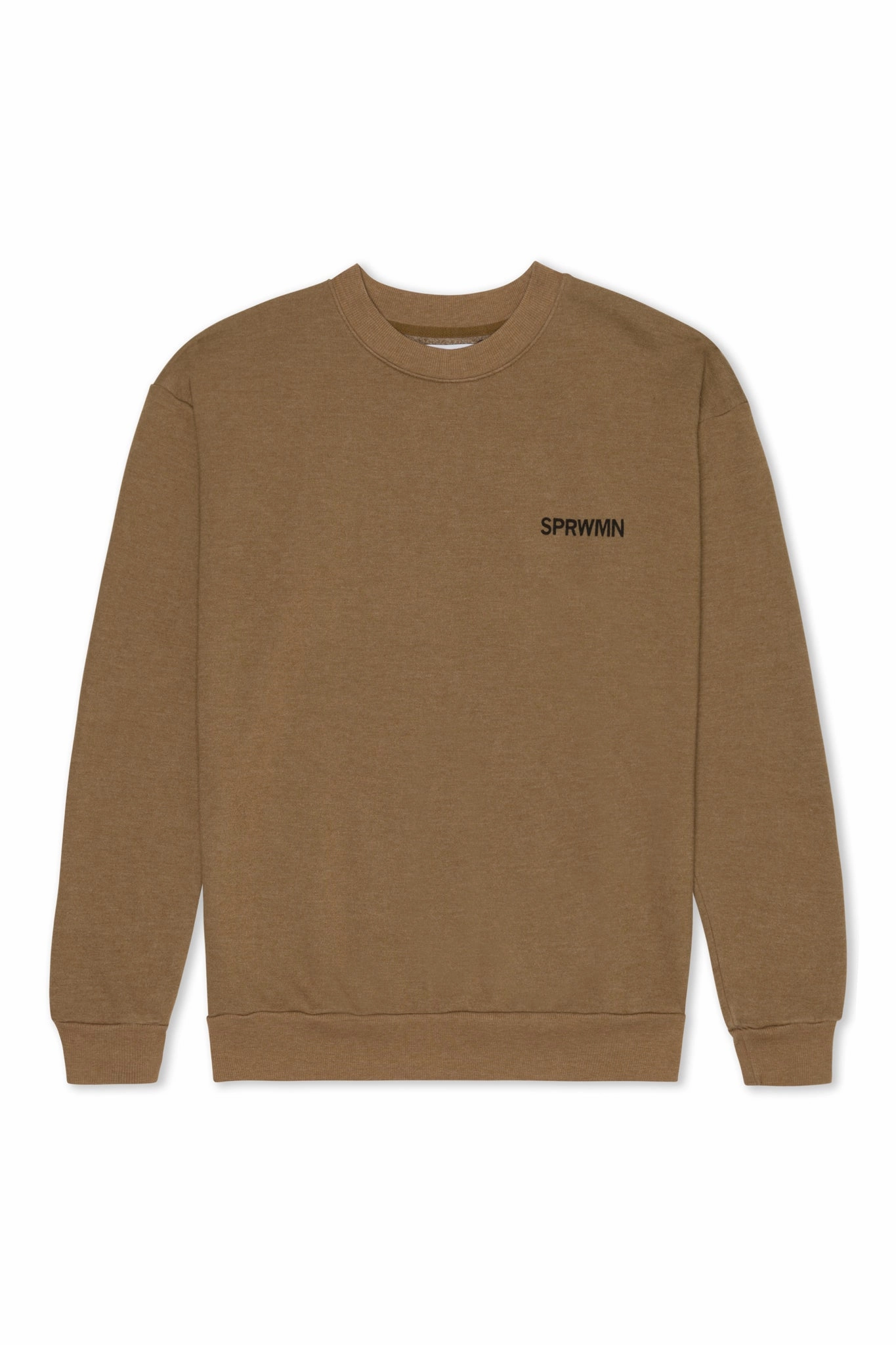 Camel Logo Sweatshirt Contrast Stitch Accent Luxurious Feel