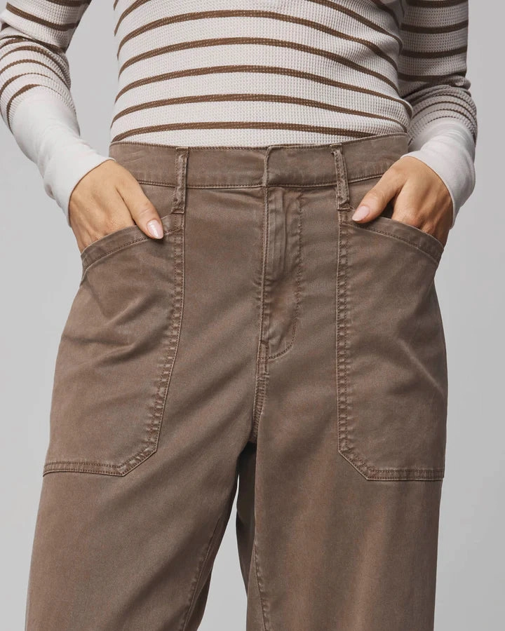 Carissa Twill Pant in Dark Plum Daily Style