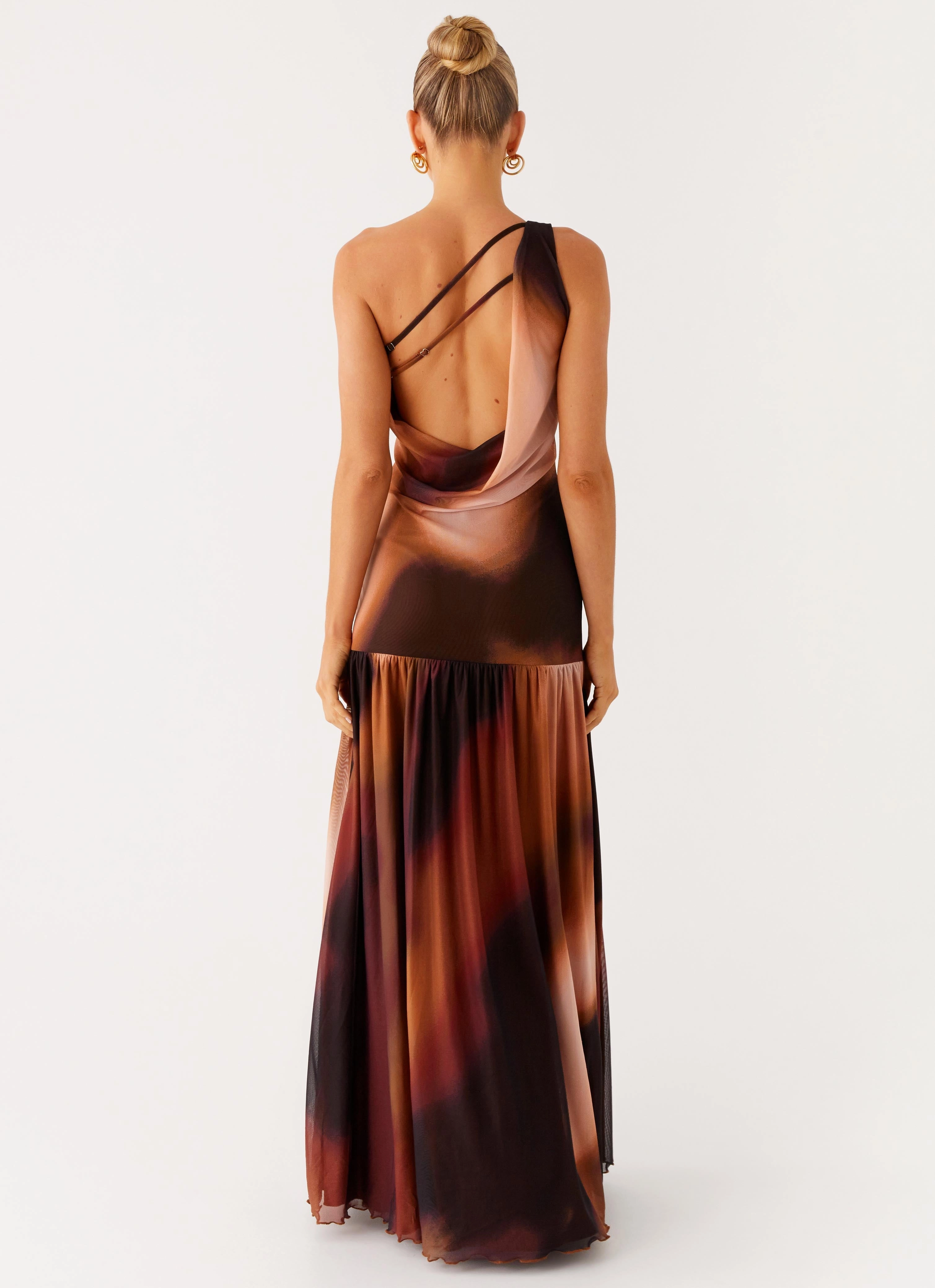 Carlina Maxi Dress - Black Gradient