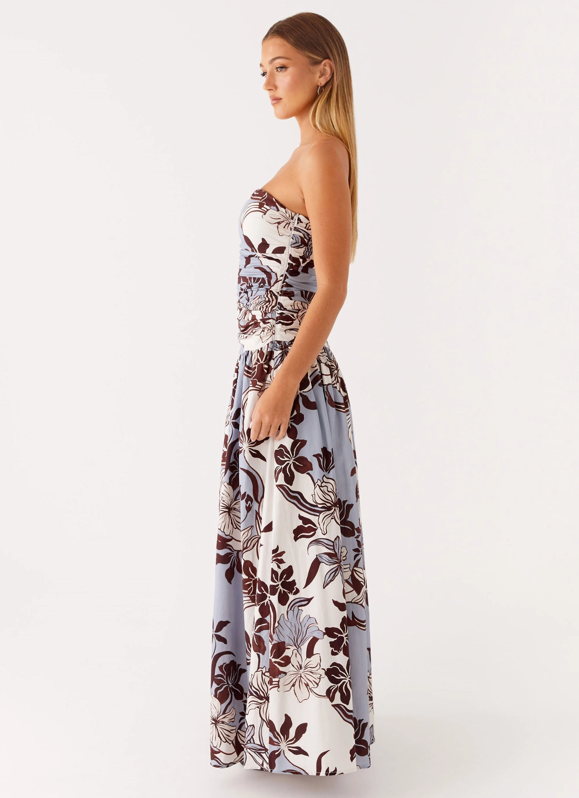 Carmel Maxi Dress - Bluewood Blossom