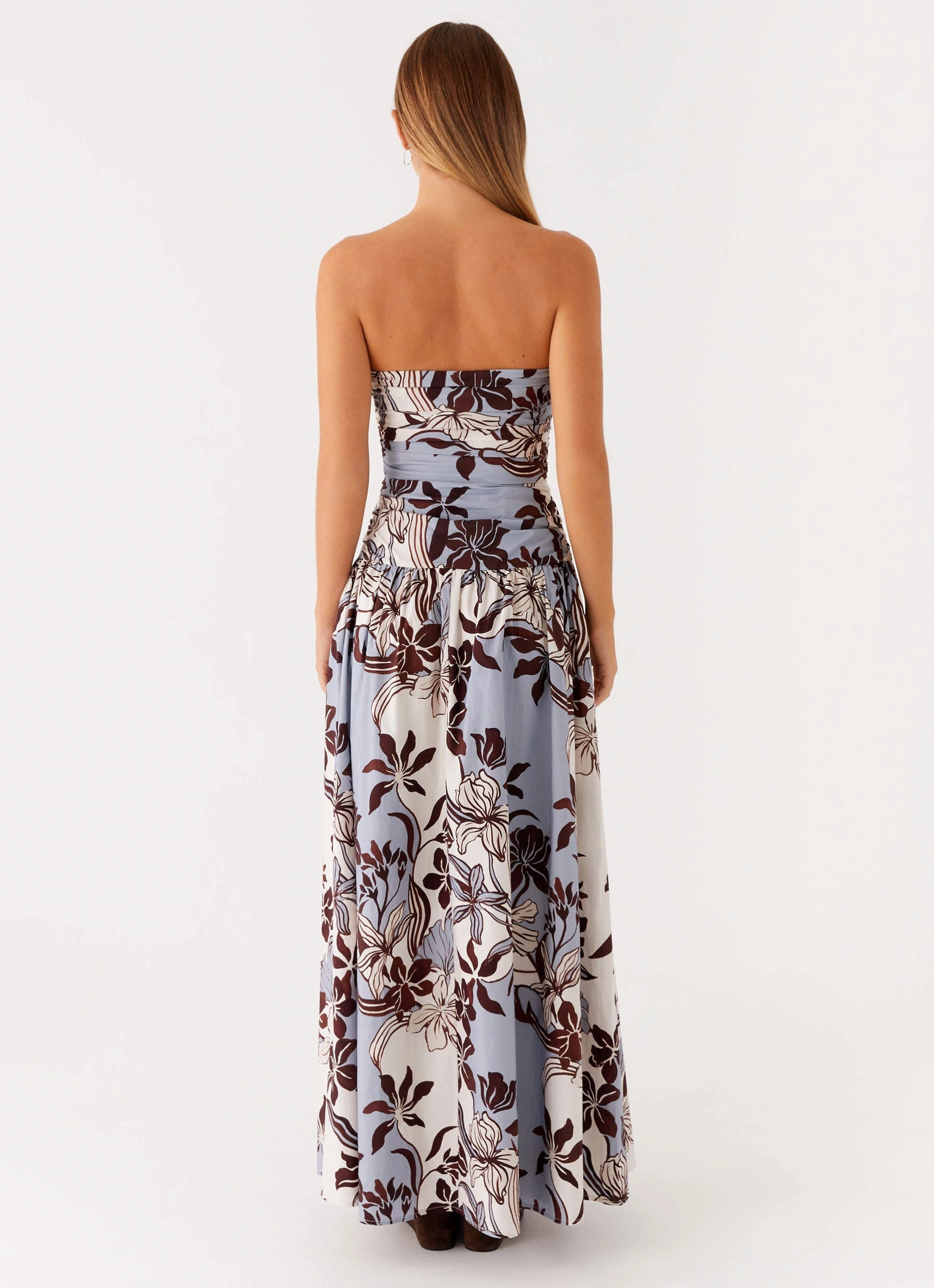 Carmel Maxi Dress - Bluewood Blossom