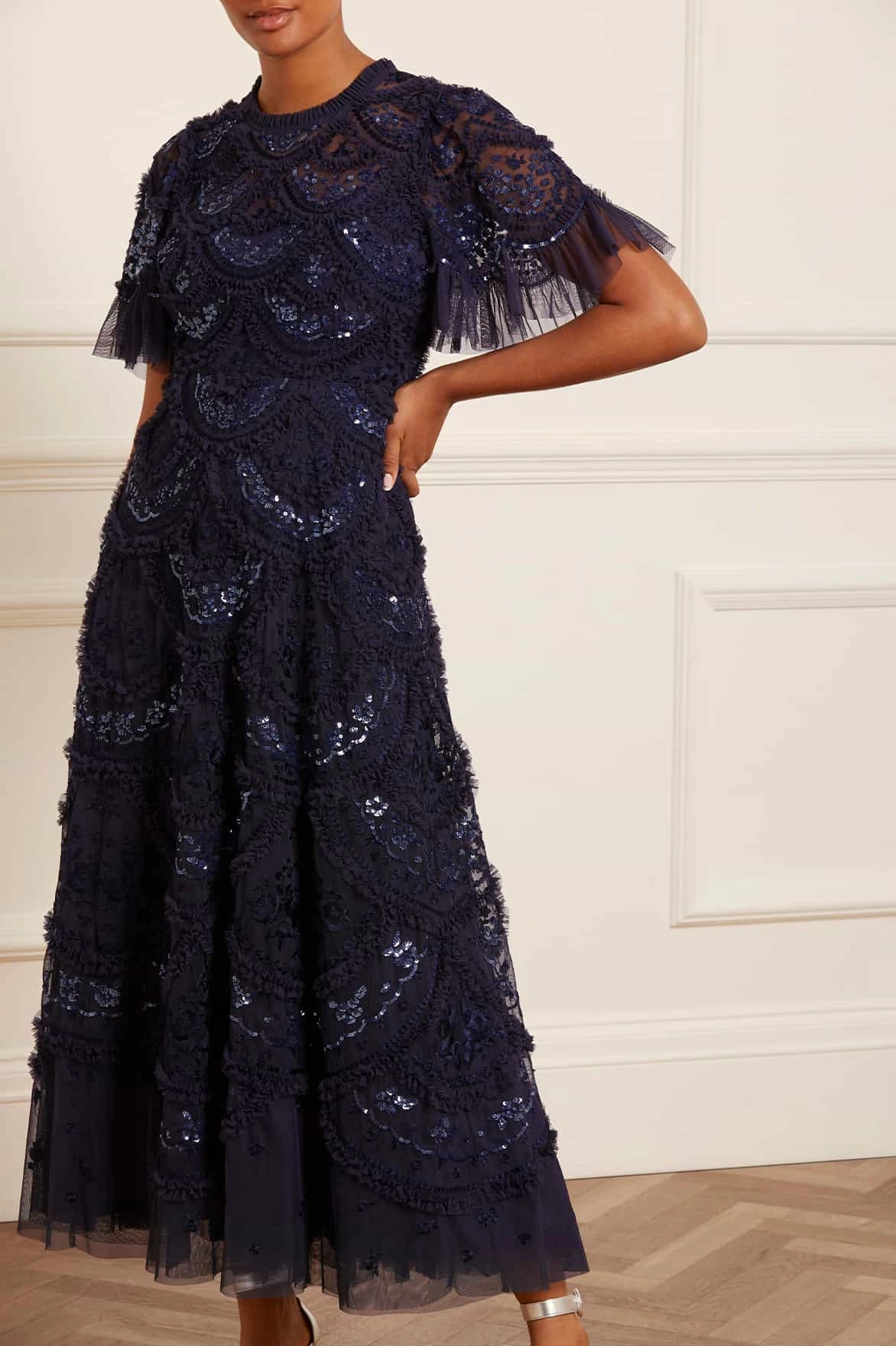 Carmen Ruffle Ankle Gown Year Rounder Casual Chic Wear