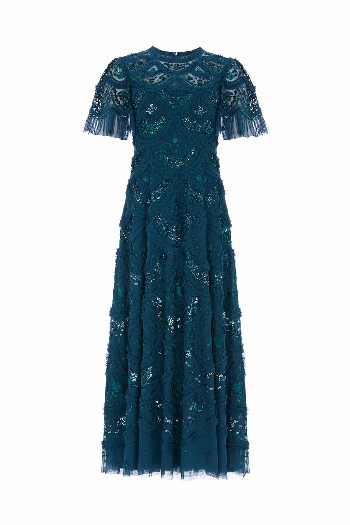 Carmen Ruffle Ankle Gown Sharp Finish