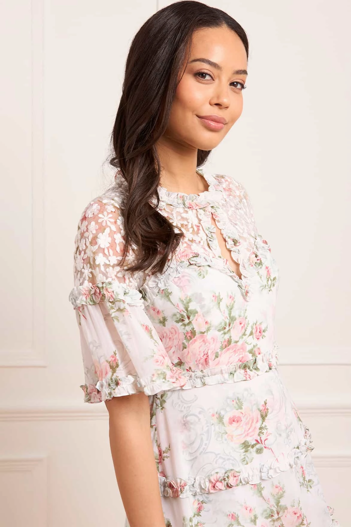 Bold Fashion Madame Rose Carla Chiffon Ankle Gown