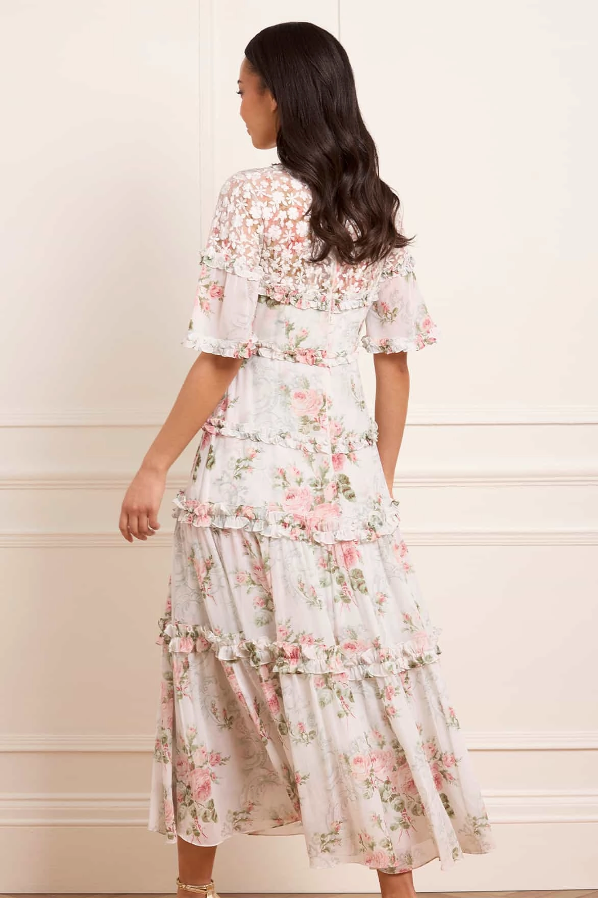 Easy Pick Formal dinner wear Madame Rose Carla Chiffon Ankle Gown