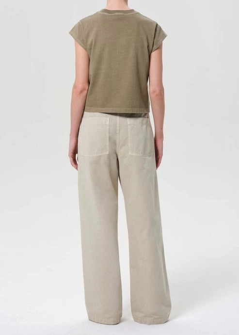 Yuna Pant in Pumine Cuffed hem Layered Protection
