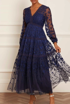 Sharp Look Effortless Comfort Celestia Ribbon Ankle Gown