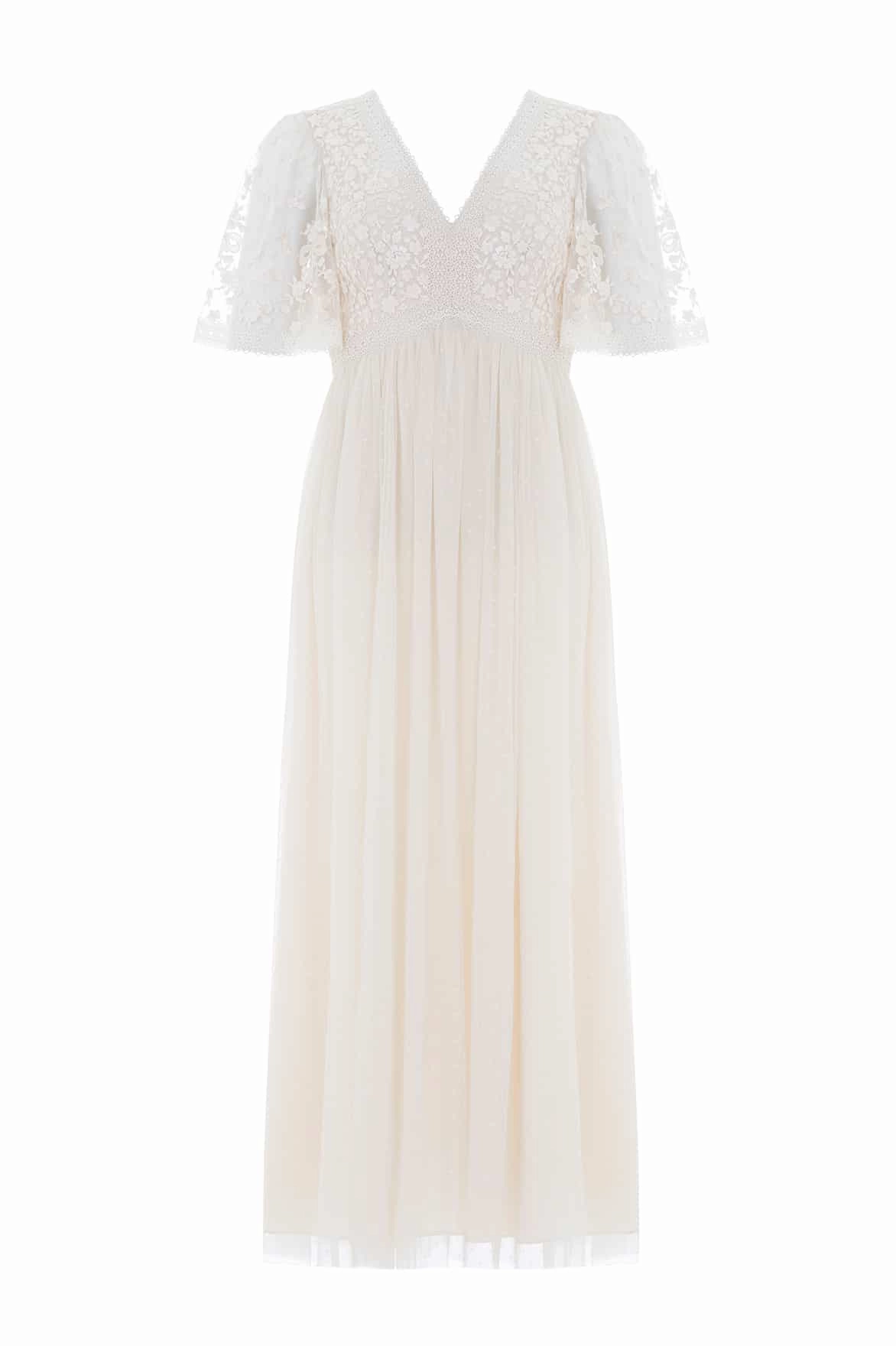 Celestia Ribbon Bodice Ankle Gown Trendy Appeal