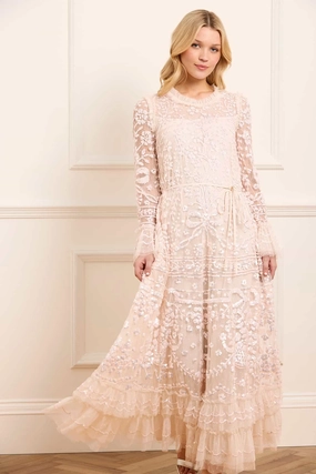 Versatile Piece Celia Long Sleeve Ankle Gown