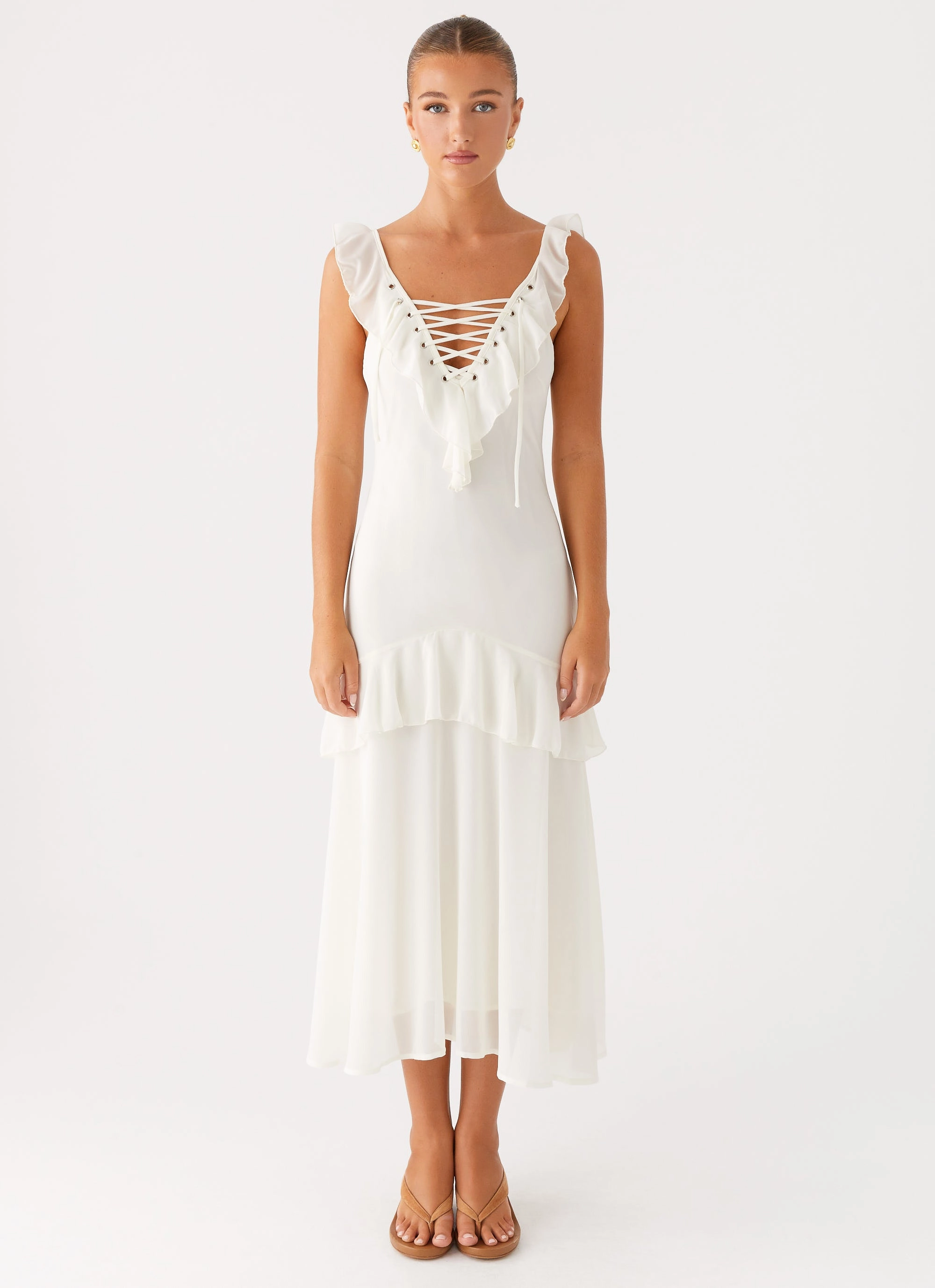 Celie Midi Dress - Ivory