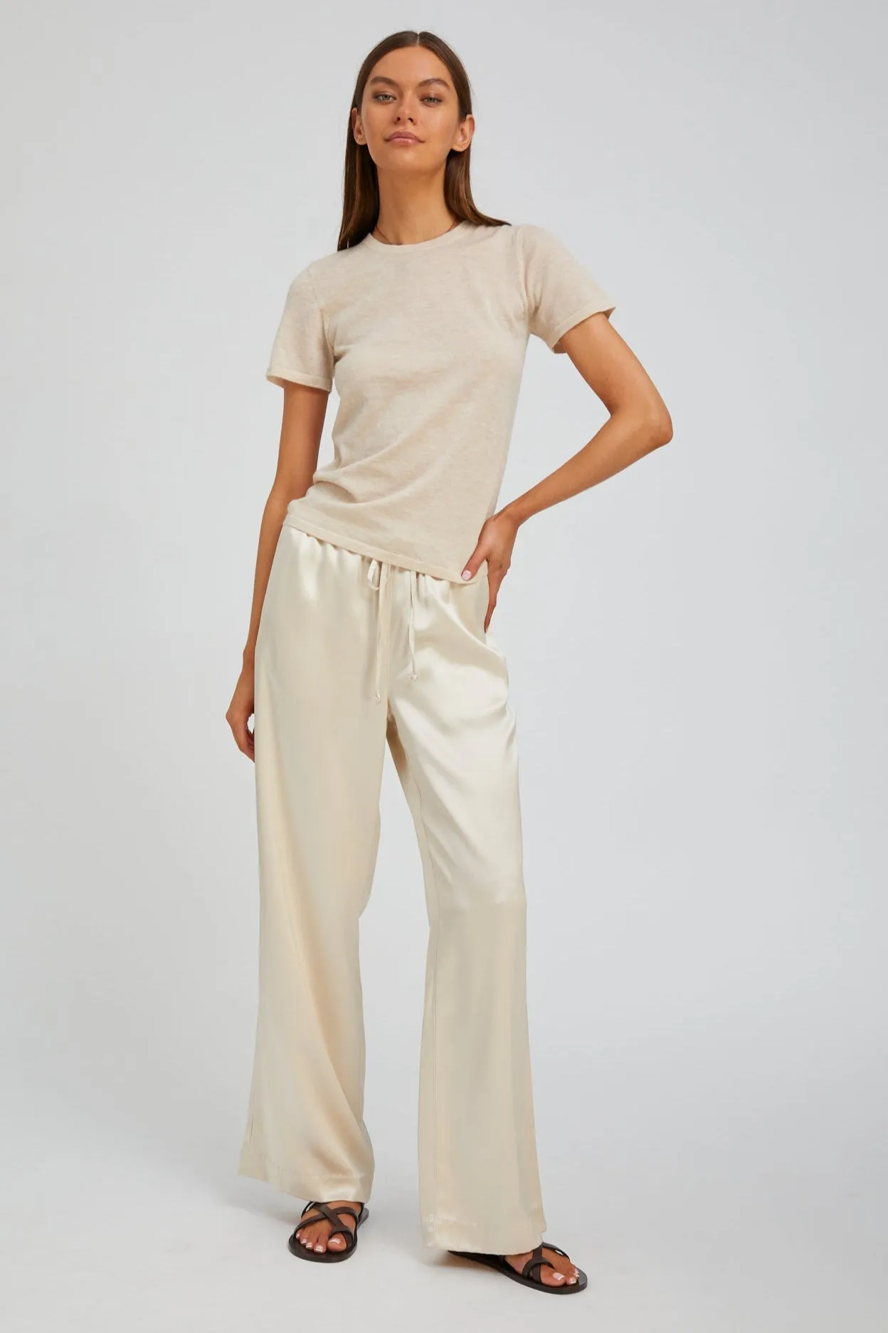 Champagne Silk Kauai Pants Carbon Infused Fabric