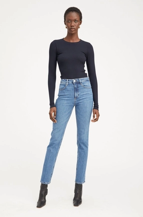 HighDensityWeave Charlotte Slim Straight Denim