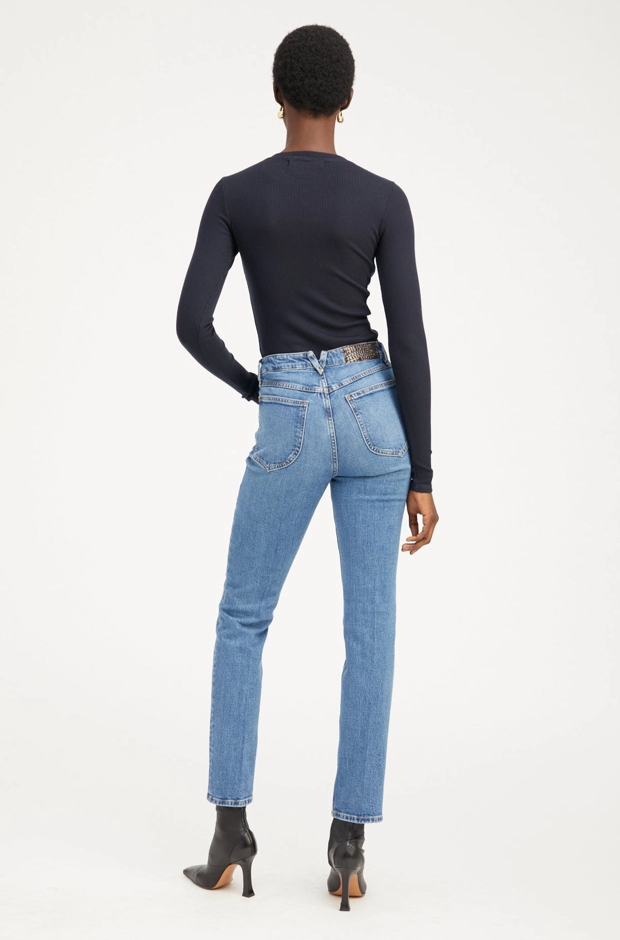 TaglessComfort Charlotte Slim Straight Denim