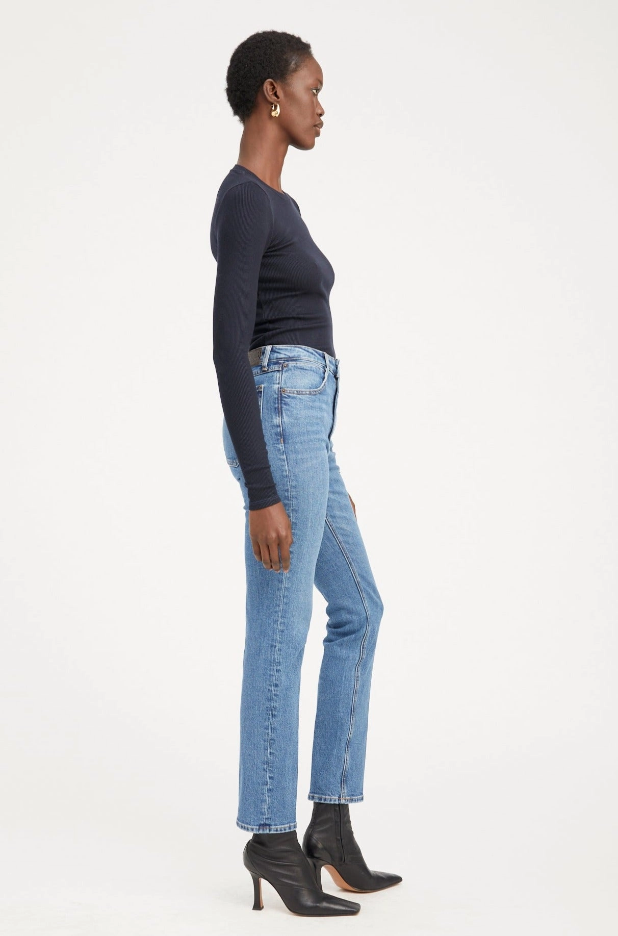 Charlotte Slim Straight Denim Slim wear Cool Comfort