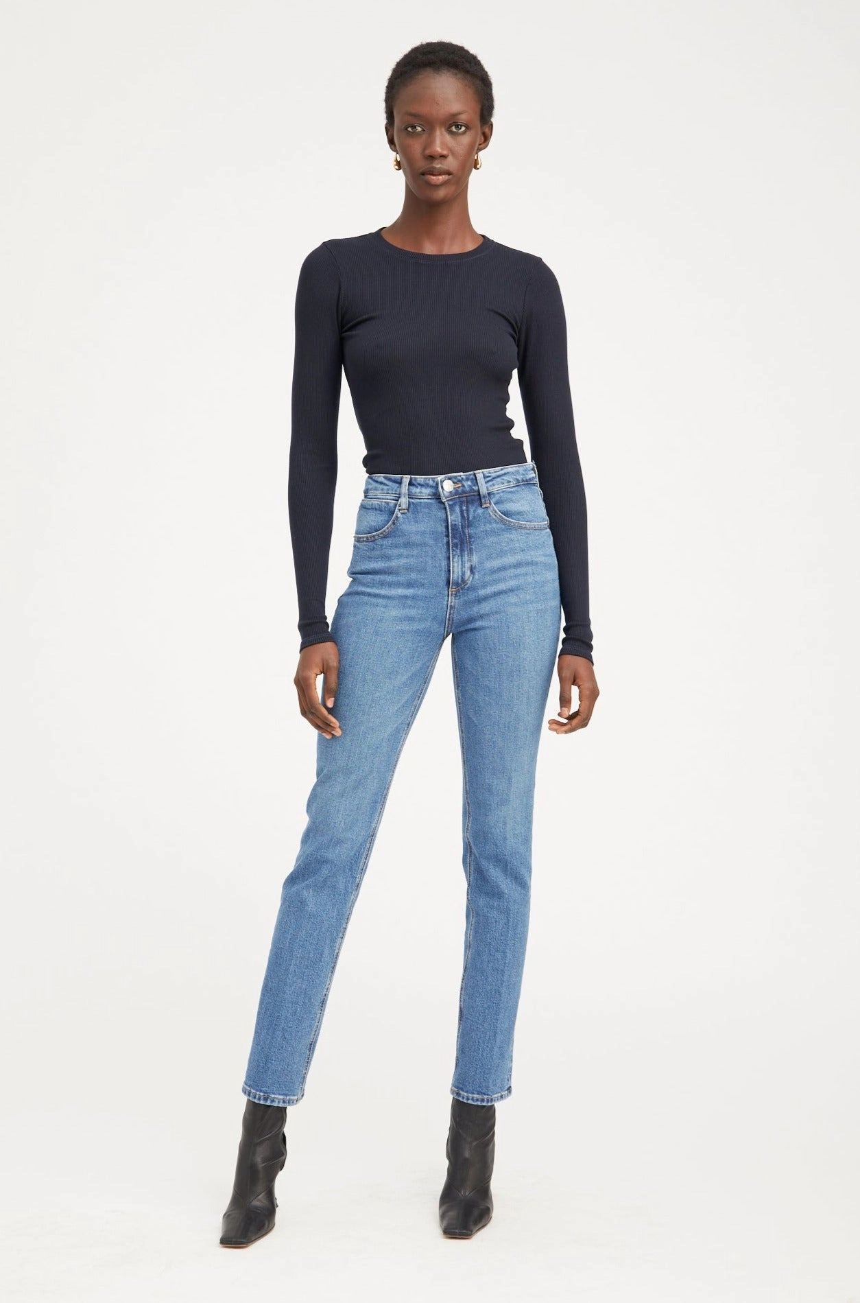 HighDensityWeave Charlotte Slim Straight Denim