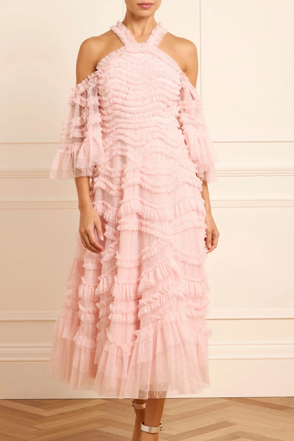 Fresh Energy Vacation Vibe Bronte Off-Shoulder Ballerina Dress