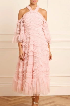 Fresh Energy Vacation Vibe Bronte Off-Shoulder Ballerina Dress