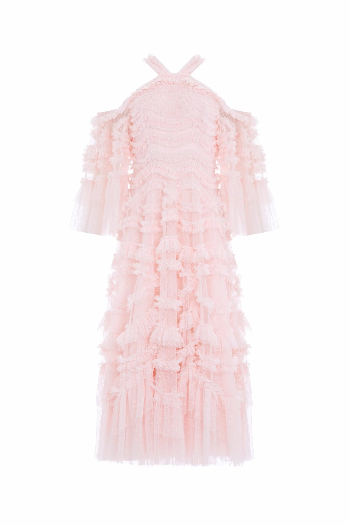 Contemporary Layer Bronte Off-Shoulder Ballerina Dress