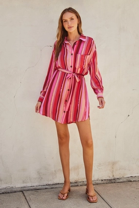 CAMILA RELAXED MINI SHIRT DRESS Perfect Design Relaxed Fit Look