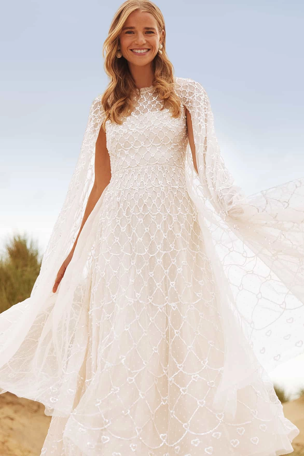 Heart Lattice Ankle Gown Layer Ready