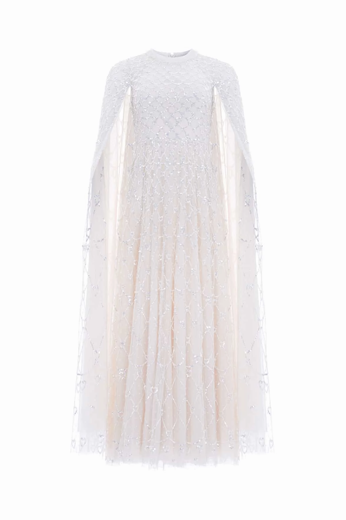 Bold Style Heart Lattice Ankle Gown