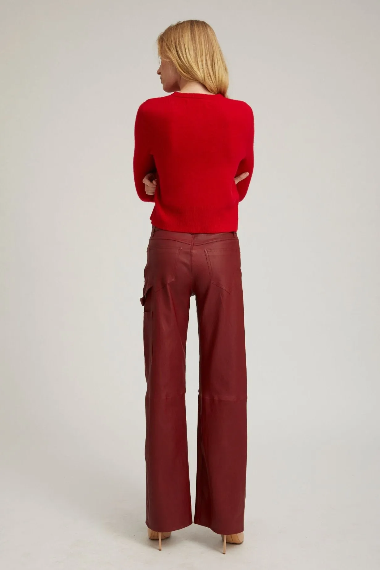 Cherry Leather Carpenter Pants Chill Wear