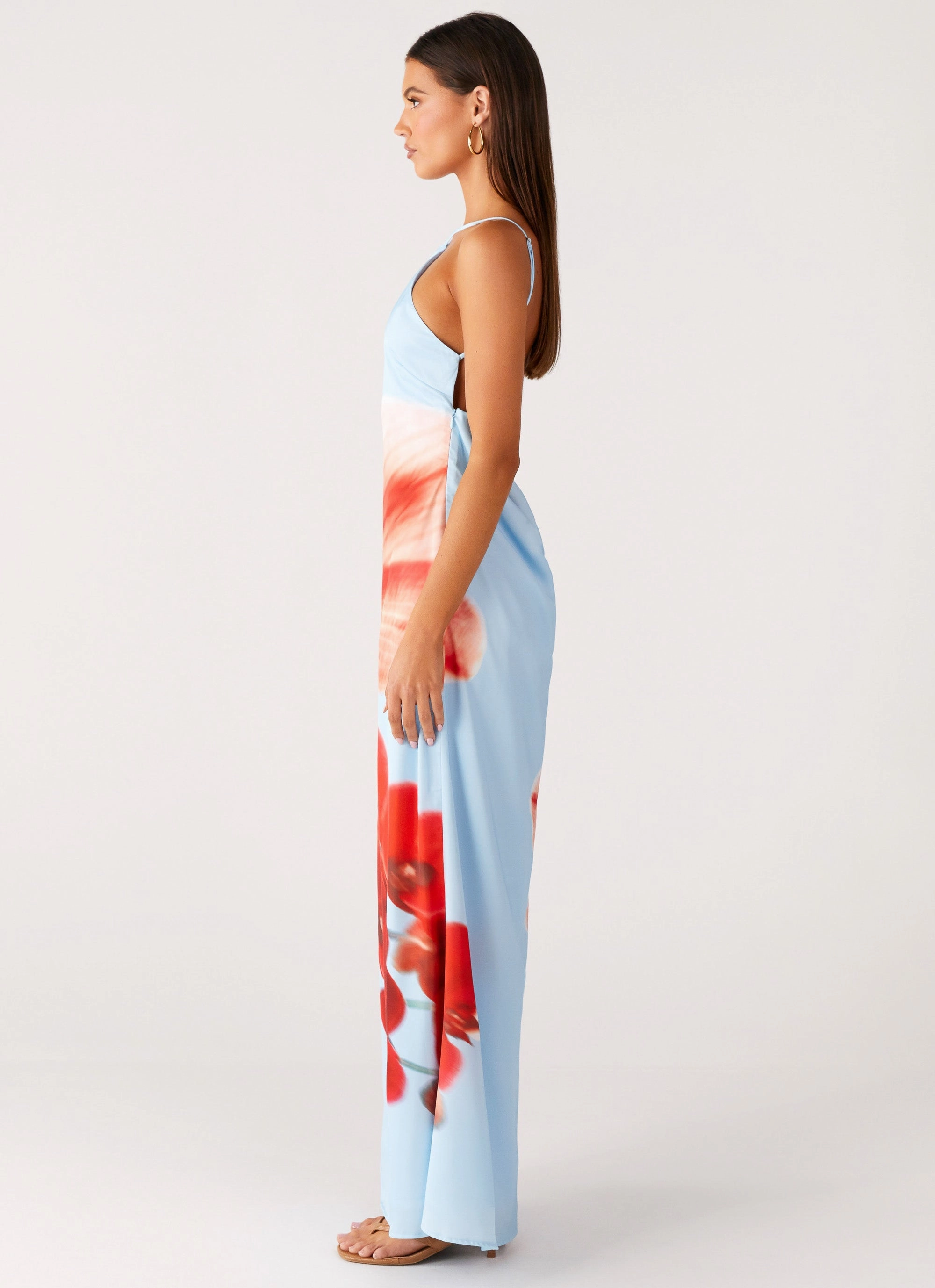 Chloe Maxi Dress - Turquoise Bloom