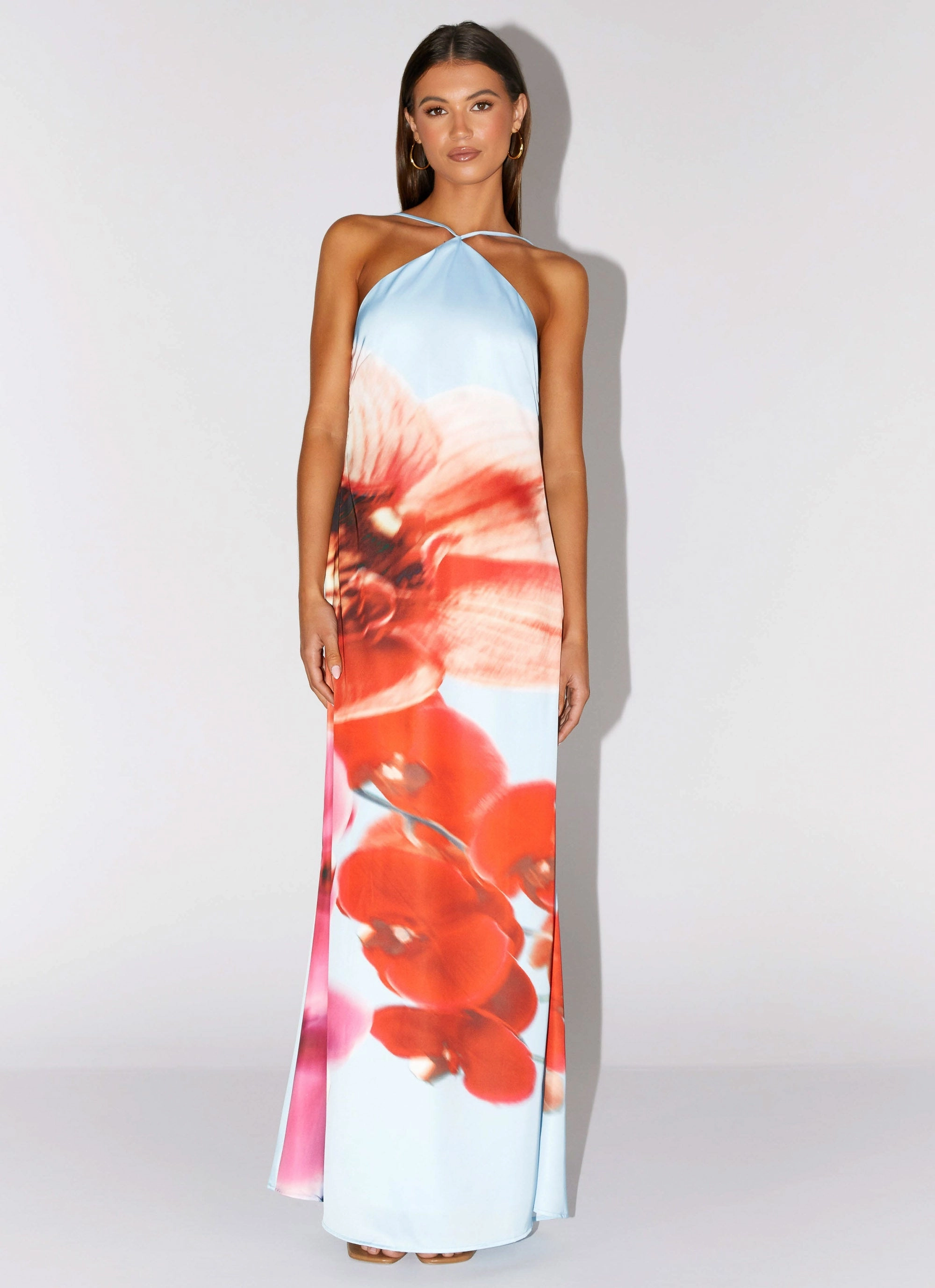 Chloe Maxi Dress - Turquoise Bloom