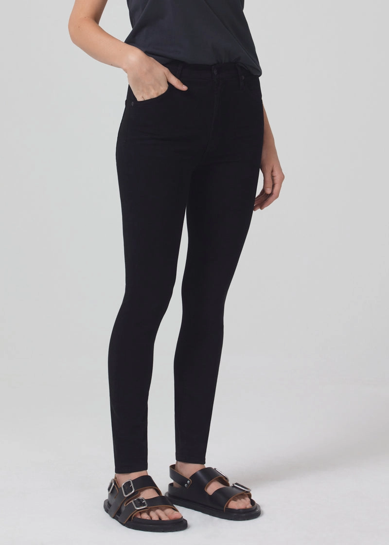 Core Look Chrissy High Rise Skinny in Plush Black