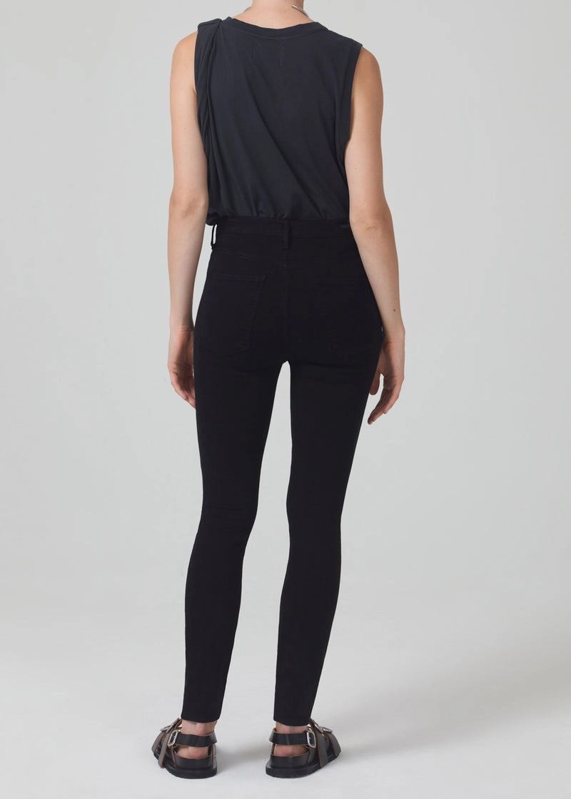 Easy Pair Chrissy High Rise Skinny in Plush Black