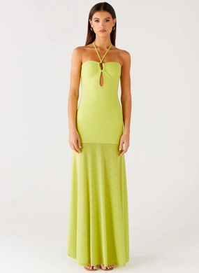 Claria Maxi Dress - Lime