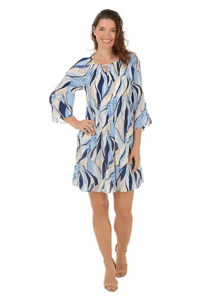 Flattering Silhouette Wear Wild Savannah Keyhole Neck Pleated Dress