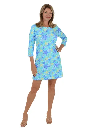 Relaxed Style Wear Modern Look Starfish Explosion UPF50  Travel Dress