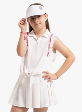 Adjustable Cuff Classic Stripes Tie Polo