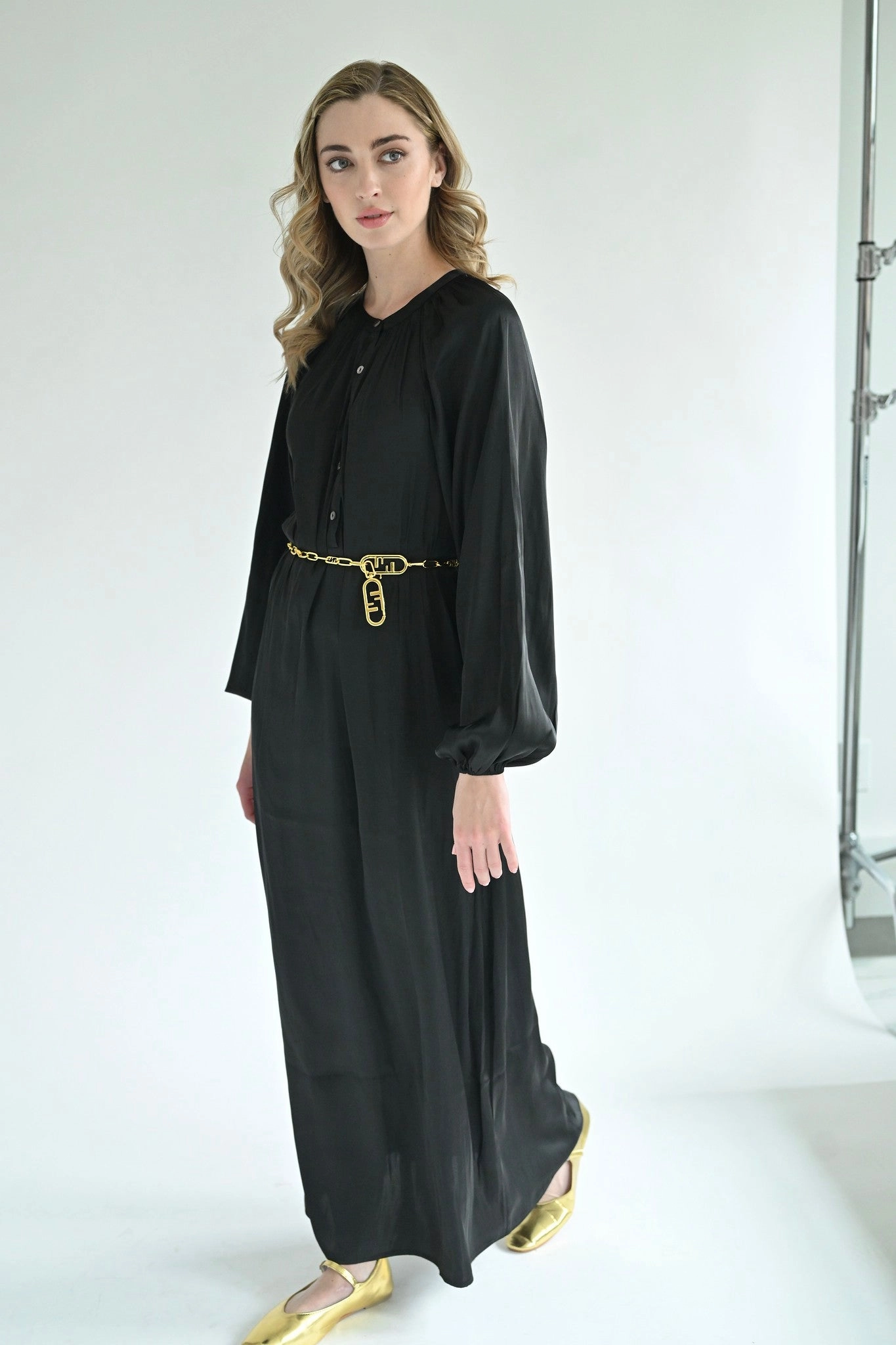 Ella Maxi Dress - Black Chic Layered Wear