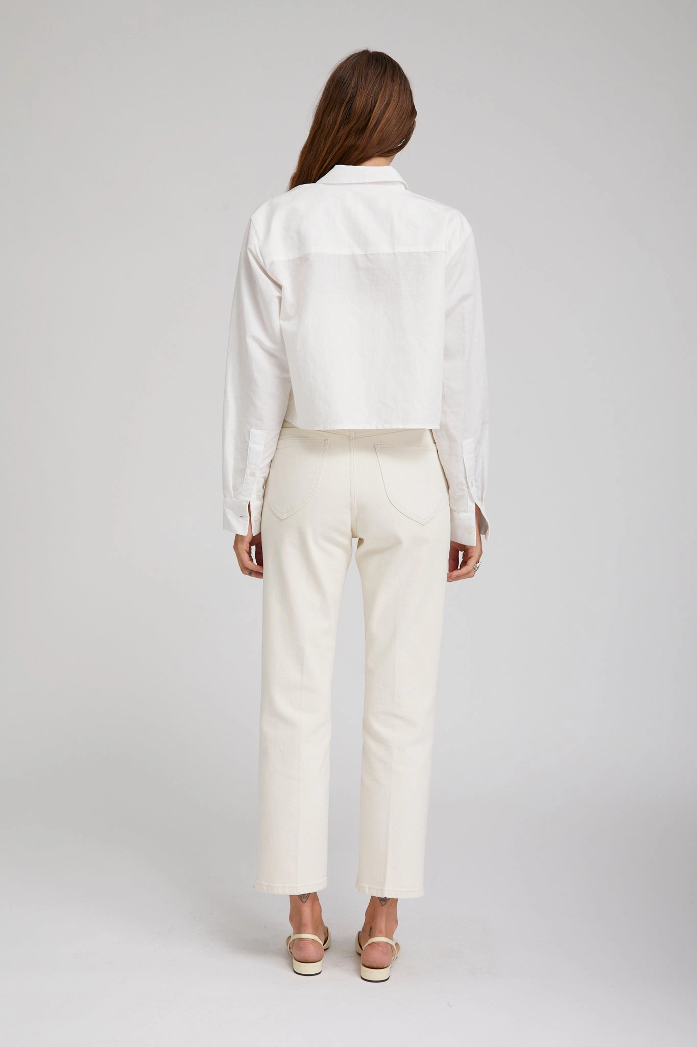 Earhart Cropped Straight Leg Denim UV Protection