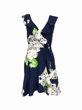 Breezy Mood Life Soft Naples Faux Wrap Dress Hydranium