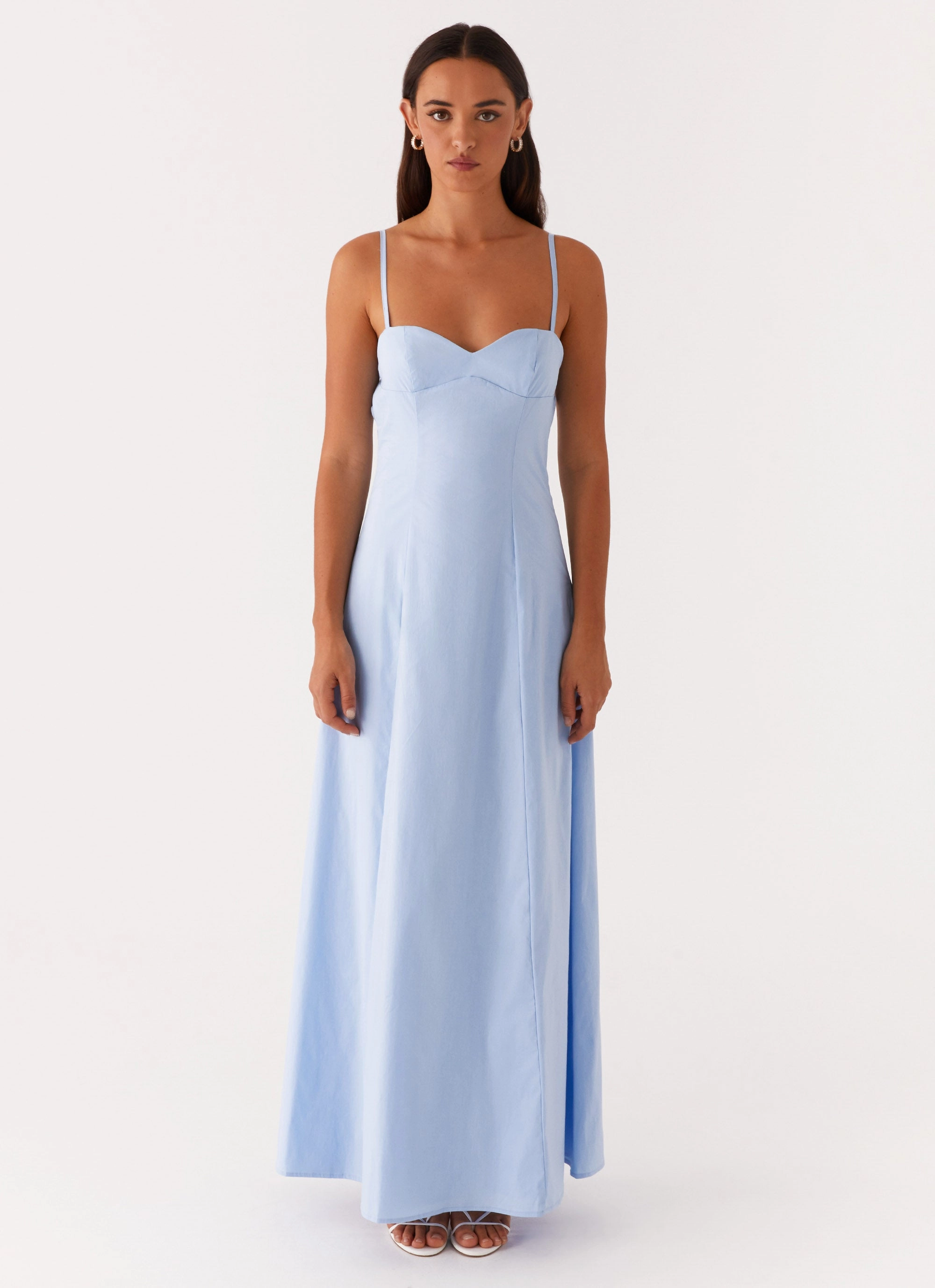 Clear As Day Maxi Dress - Blue