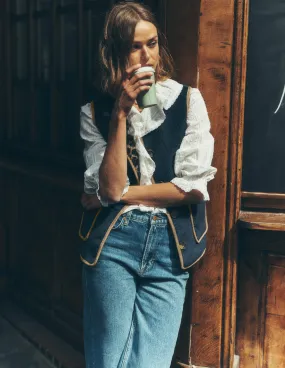 Quick Dry Coating Reversible Style Clerkenwell Reversible Gilet-Navy, Leopard