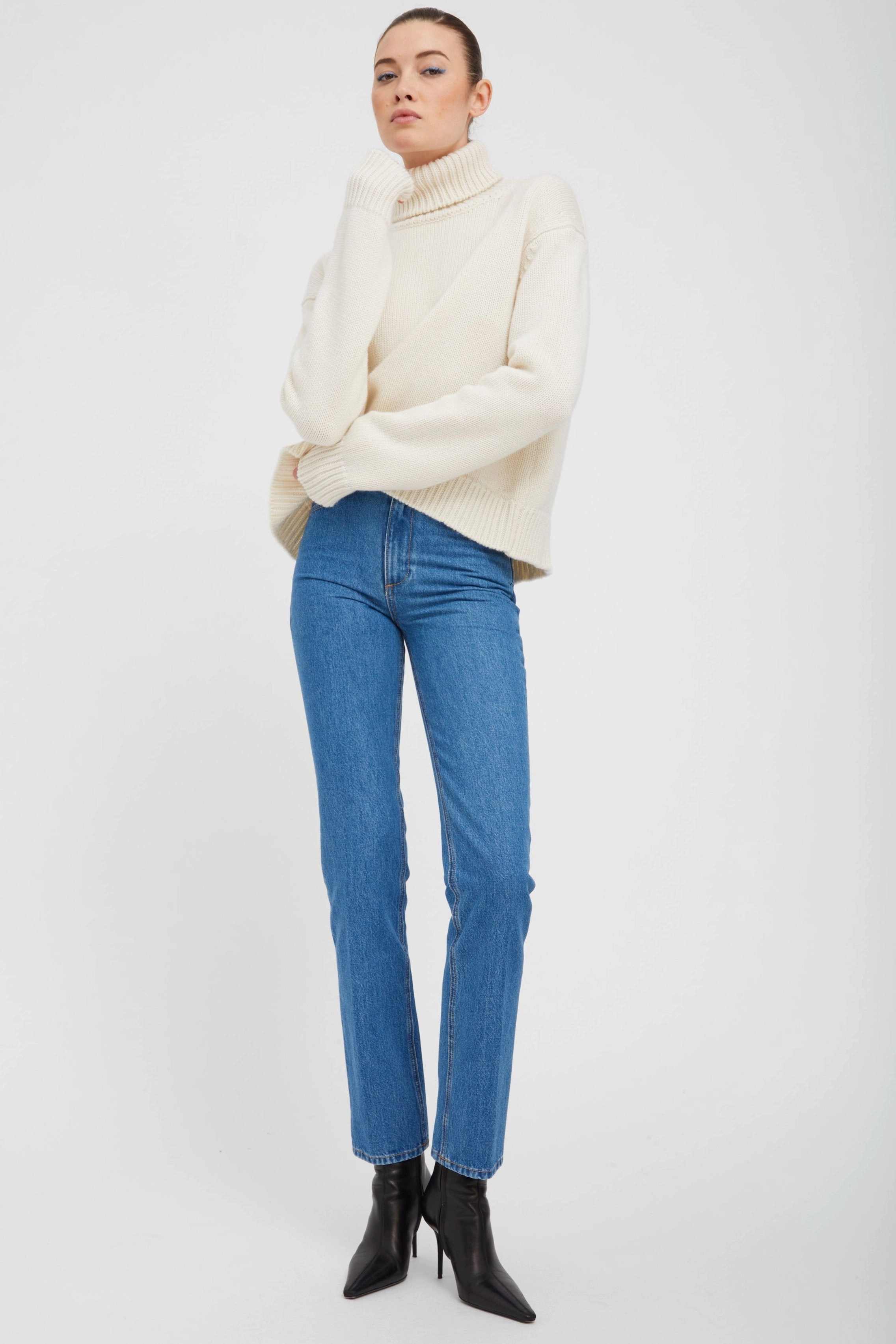 Coco Straight Leg Denim Timeless Comfort Tailored Wear