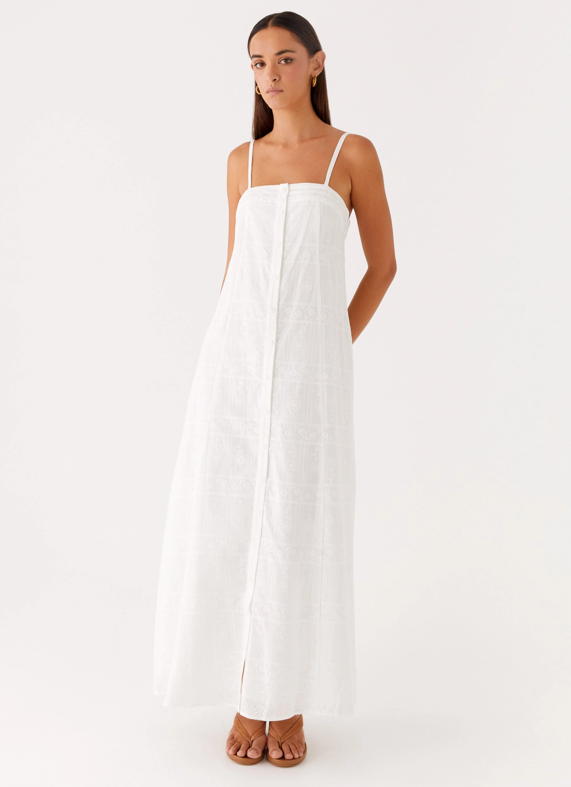Cole Maxi Dress - White