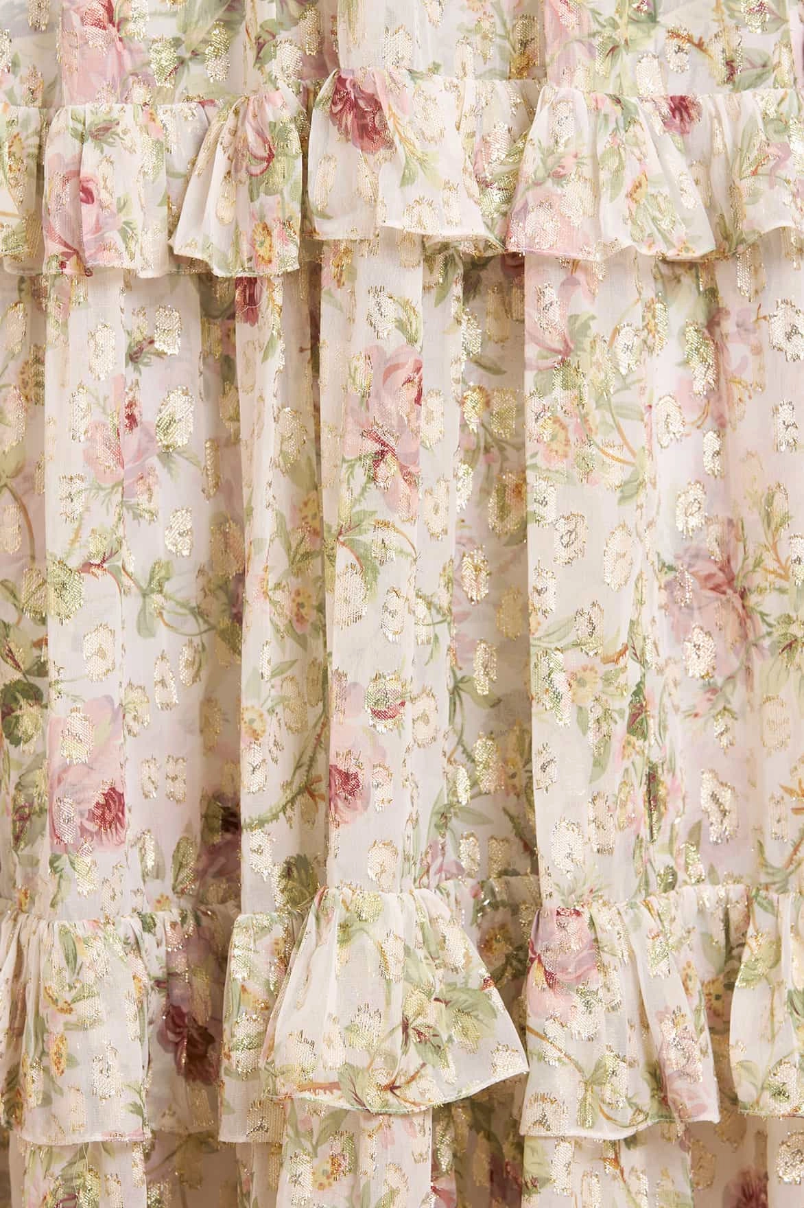 Comfy Fit Wear Side Ruching Colette's Rose Cherie Lurex Ankle Gown